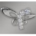 Necklace – 12 PCS Pendant - 925 Sterling Silver w/ CZ - Butterfly - PT-PPT22623CL